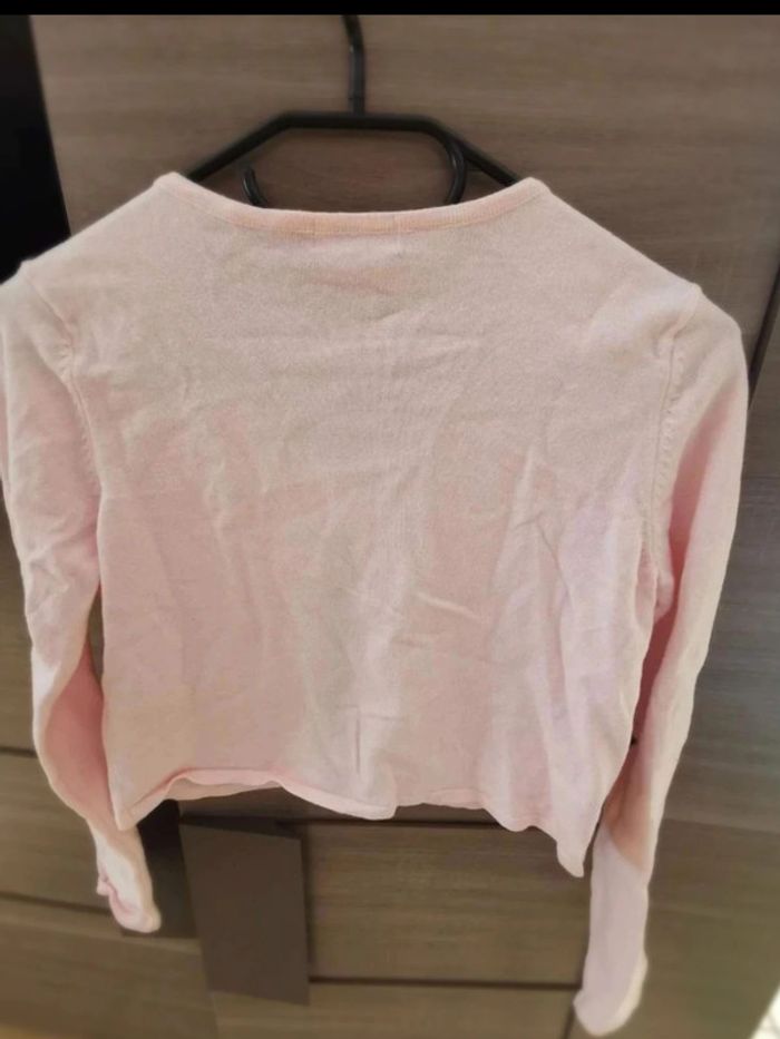 Gilet court  rose  12-13  ans - photo numéro 2
