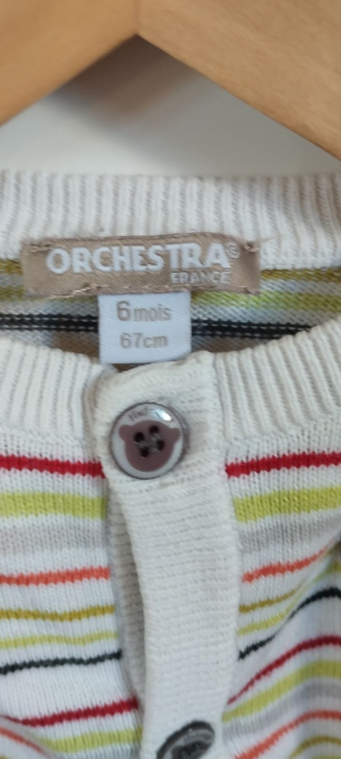 Gilet fille 6 mois orchestra - photo numéro 3