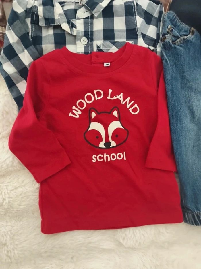 Lot garçon 6 pièces – jeans Orchestra / Name It / Tex Baby + chemises + pantalon Kimadi + tHirts - photo numéro 4