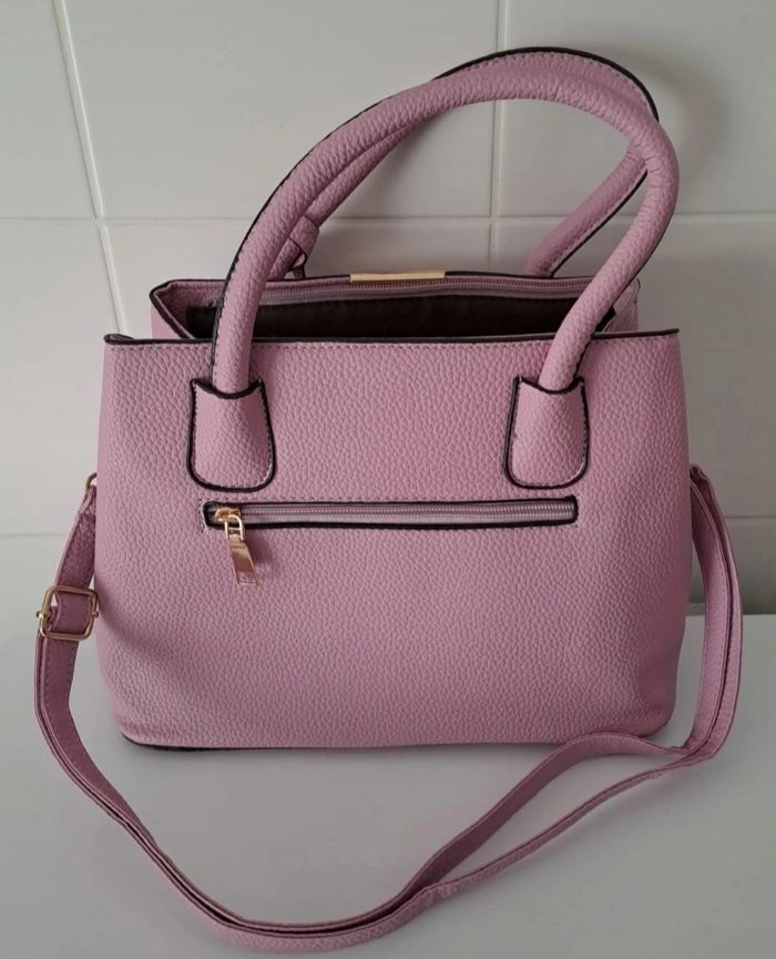 Sac à main avec bandoulière rose neuf - photo numéro 4