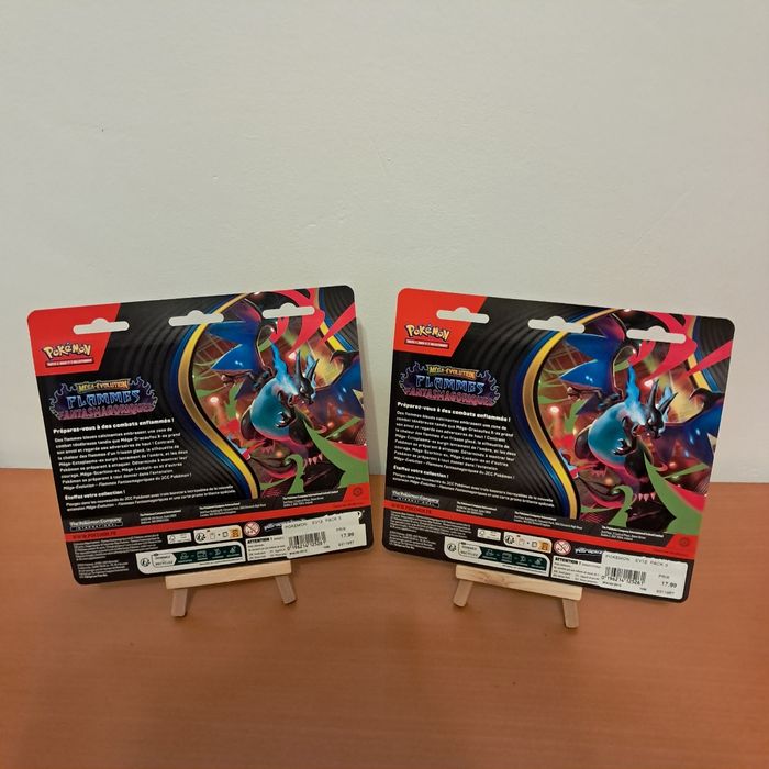 Lot 2 tripack pokémon ME2 Flammes Fantasmagoriques scellés - photo numéro 2