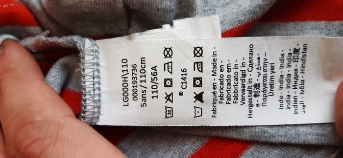 Tee-shirt manches longues 5ans 110cm - photo numéro 12