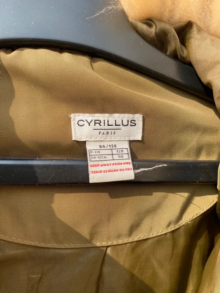 Blouson doudoune parka manteau capuche fourrure cyrillus 8 ans - photo numéro 6