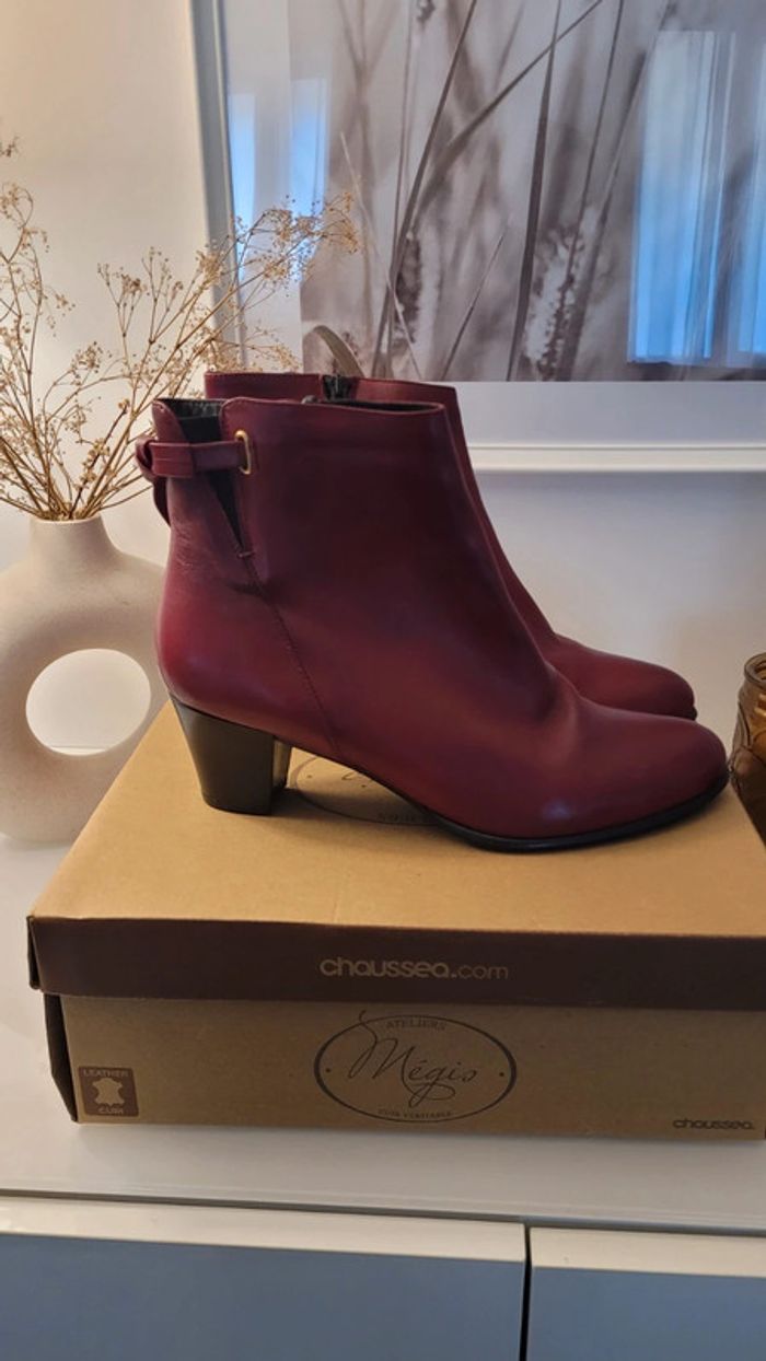Bottines en cuir neuves taille 41 - photo numéro 4