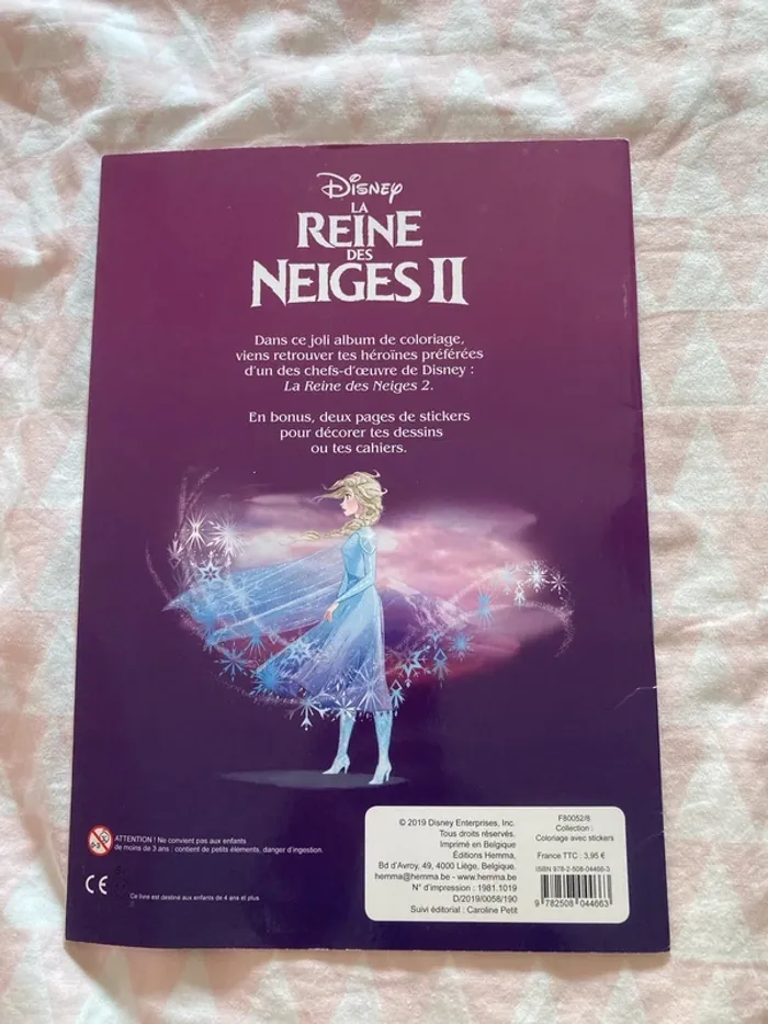 Cahier de coloriage reine de neiges II - photo numéro 2