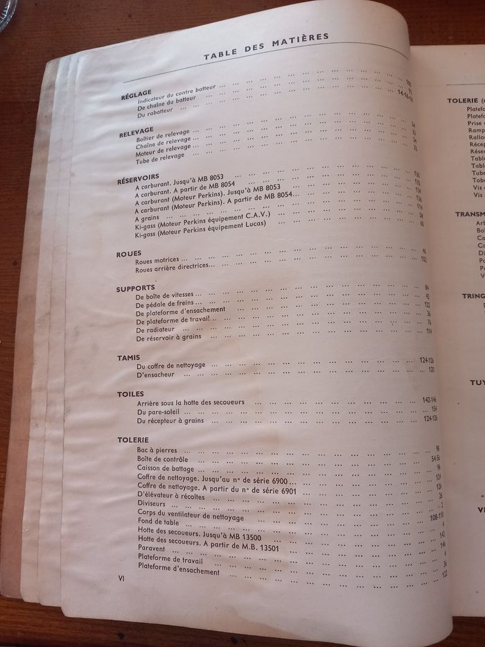 Catalogue de pièces de rechange moissonneuse batteuse automotrice 780 - photo numéro 7