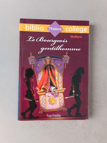 Le bourgeois gentilhomme biblio théâtre collège Molière