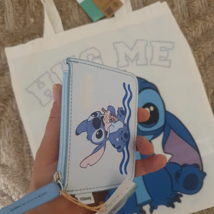 Lot sac + porte monnaie stitch - photo numéro 3