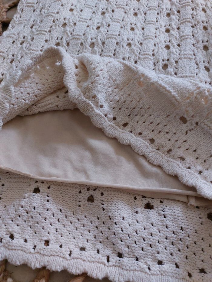 Robe Zara en crochet beige - photo numéro 6