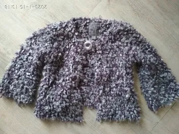 Gilet boléro grosses mailles 2 ans