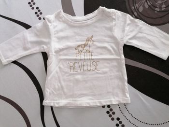 T shirt ML Vertbaudet 3 mois