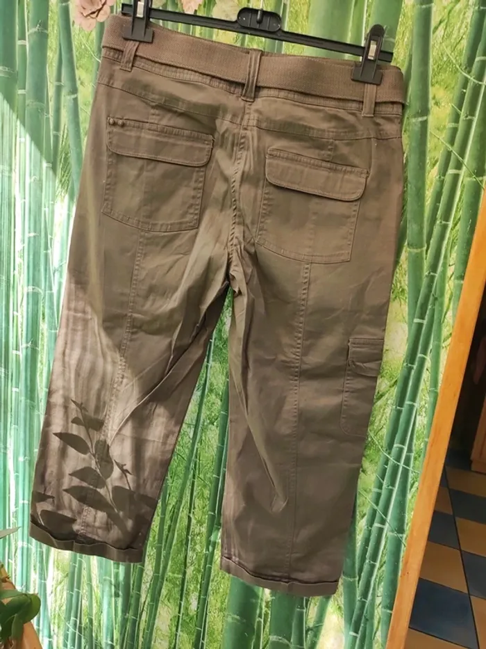 Pantacourt femme marron - photo numéro 4