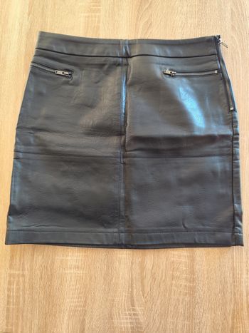 Jupe simili cuir 38 camaïeu