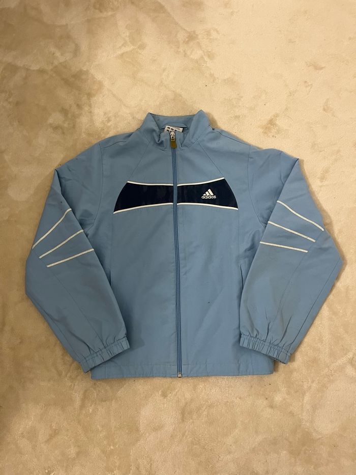 Gilet Adidas bleu vintage - Taille 12 ans
