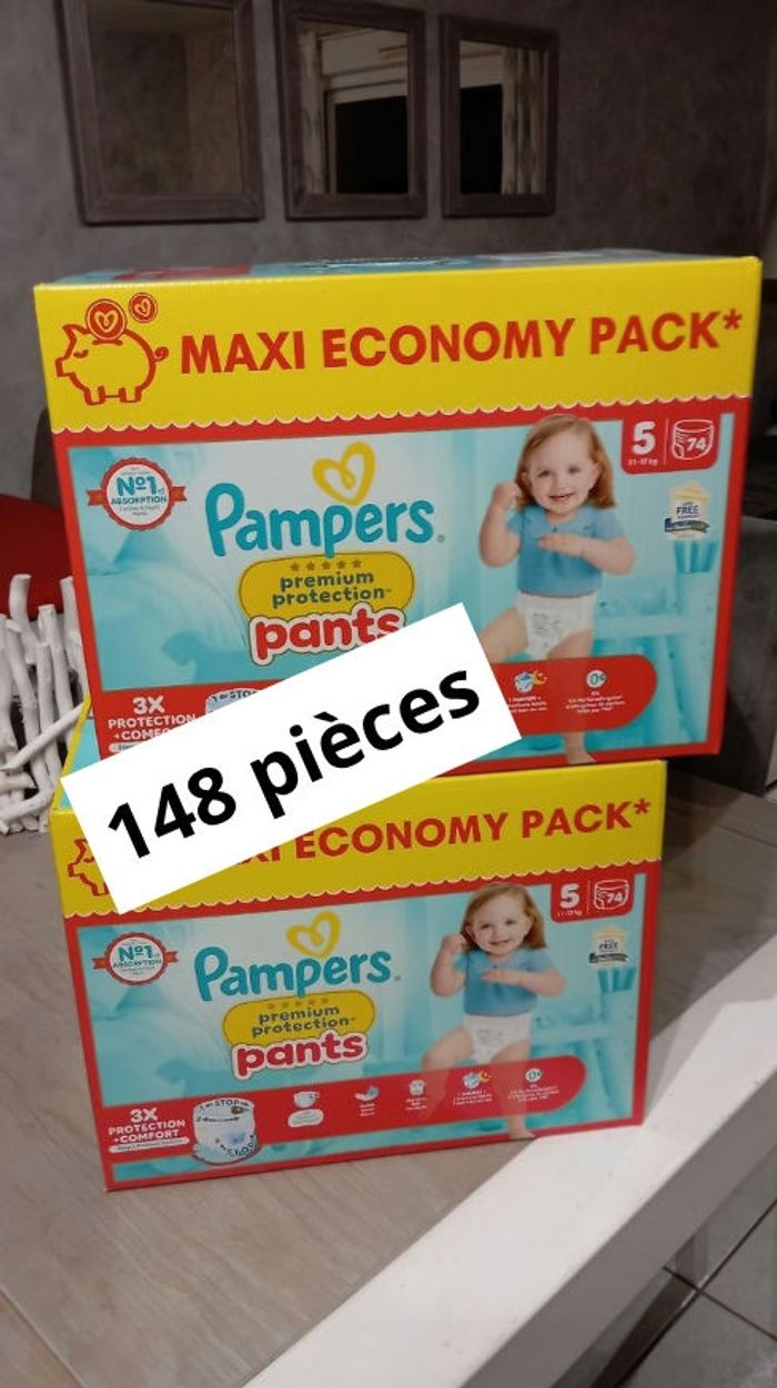 2  pack Pampers premium protection taille 5