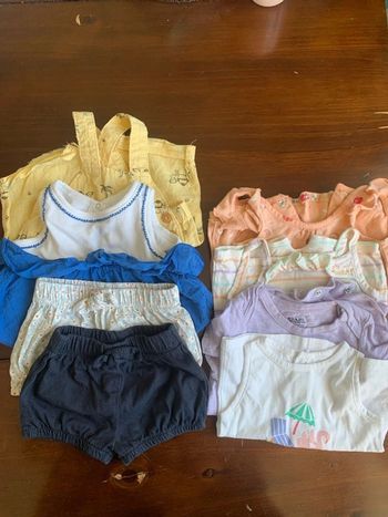 Lot bébé fille 3 mois divers été