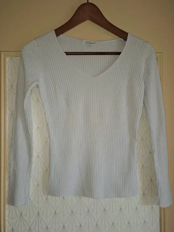 Haut femme blanc cache cache S tbe