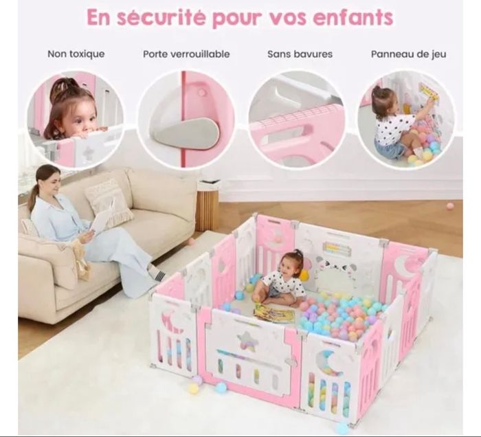 🍼 Parc pour bébé modulable – Sécurisé, pratique et adaptable ! 🍼 - photo numéro 9