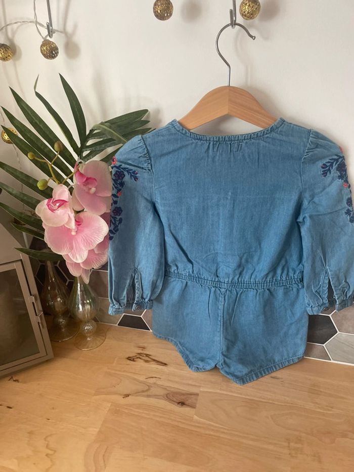 Combishort en jean Vertbaudet 86 cm - photo numéro 4