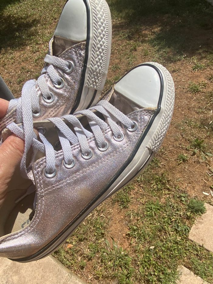 Converse argent 37 1/2 - photo numéro 15