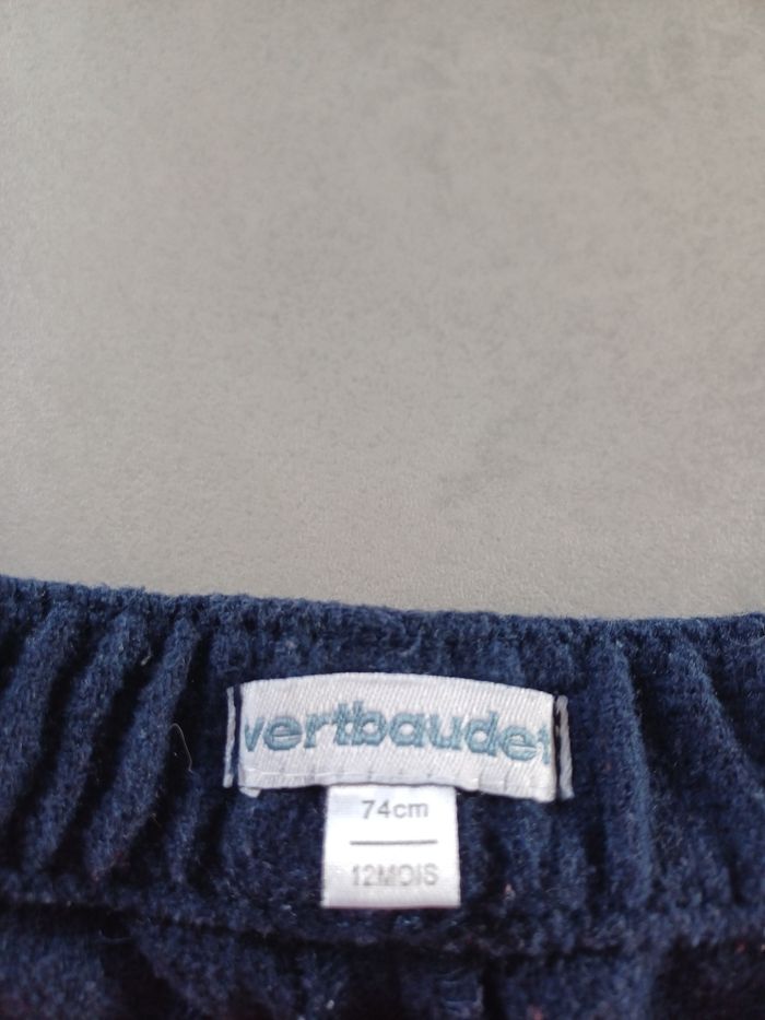 Short chaud marine Verbaudet 12 mois très bon état - photo numéro 3