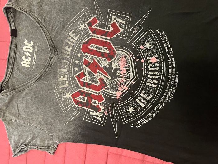 T-shirt AC/DC Let there be Rock Effet Dip-Dye - photo numéro 2