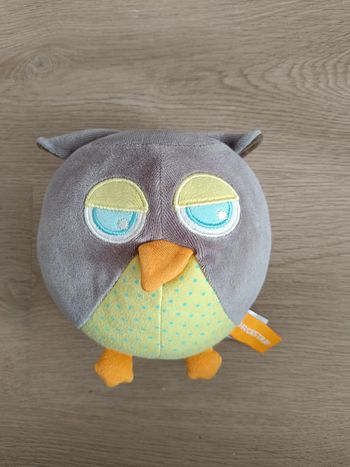 Peluche hibou grelot orchestra