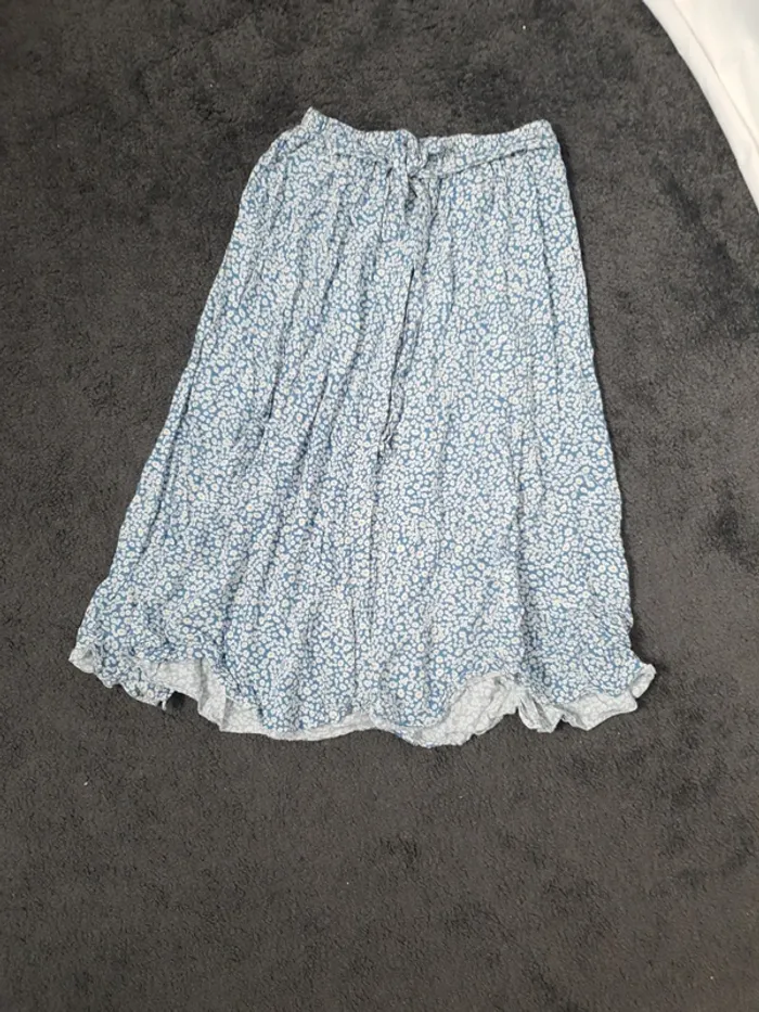 Jupe bleu à Marguerite