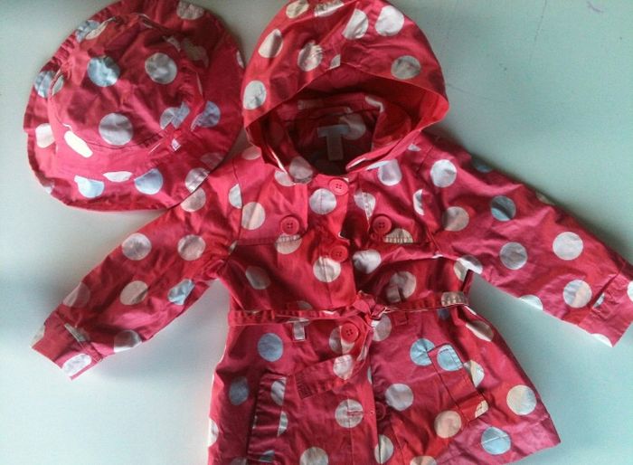 Ensemble chapeau veste imperméable 12 mois