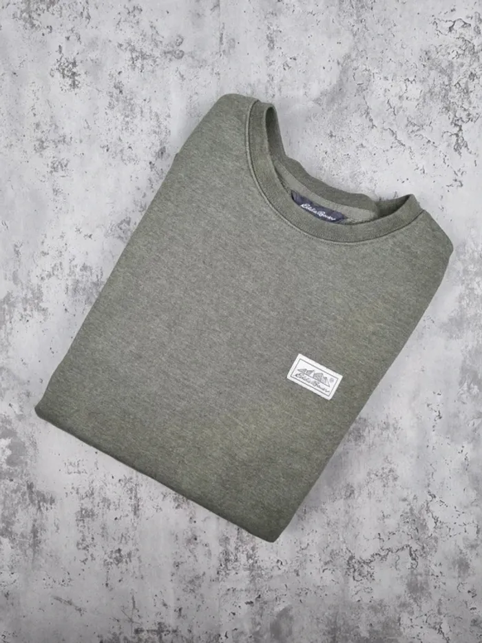 Sweat kaki Eddie Bauer – Taille XL Hommes (mesures en photos)
