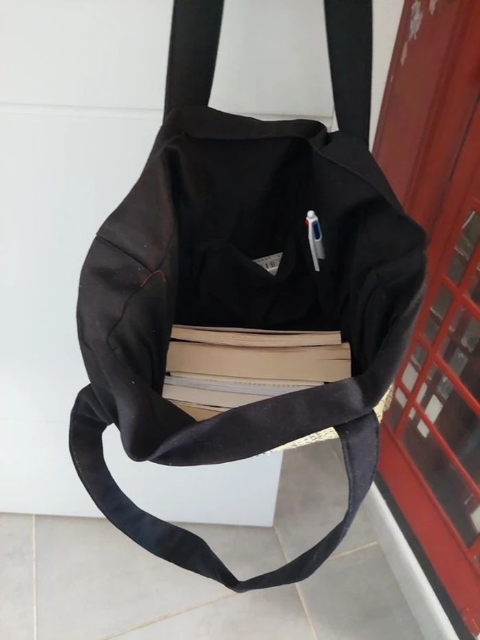 Sac fourre tout recyclé à partir d'un jean et chemise à carreaux - photo numéro 6