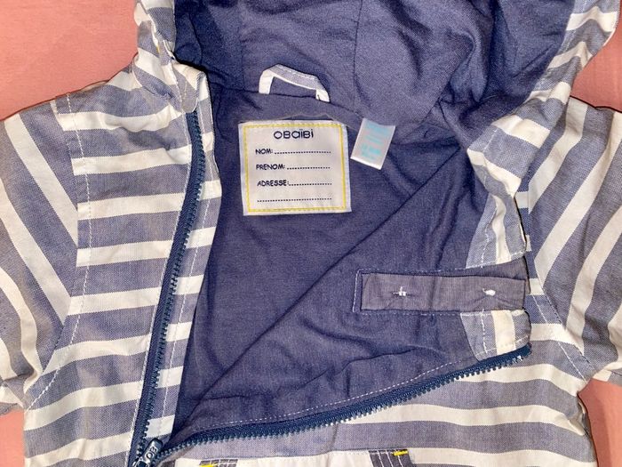 Veste à capuche doublé 18 mois zip - photo numéro 3
