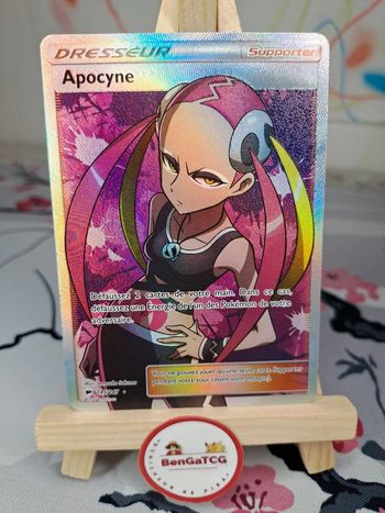 Carte Pokémon Apocyne 145/147 Soleil & Lune Ombres Ardentes Fr Dresseur Full Art