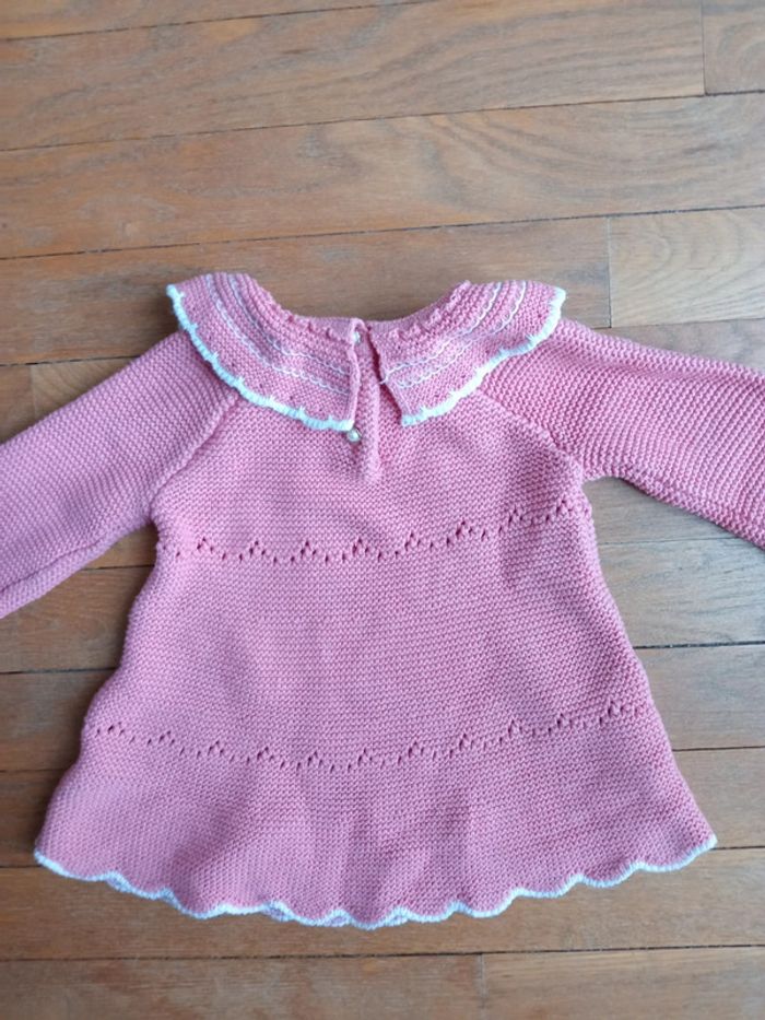 Blouse fille rose Shabby chic 6 mois - photo numéro 6