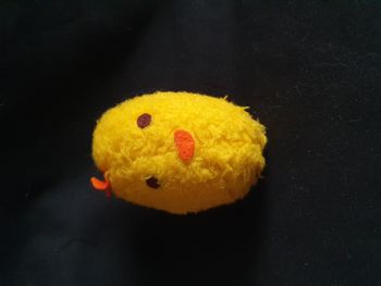 Rare peluche hochet œuf poussin jaune Création Chamti Ancien Hauteur 11 cm