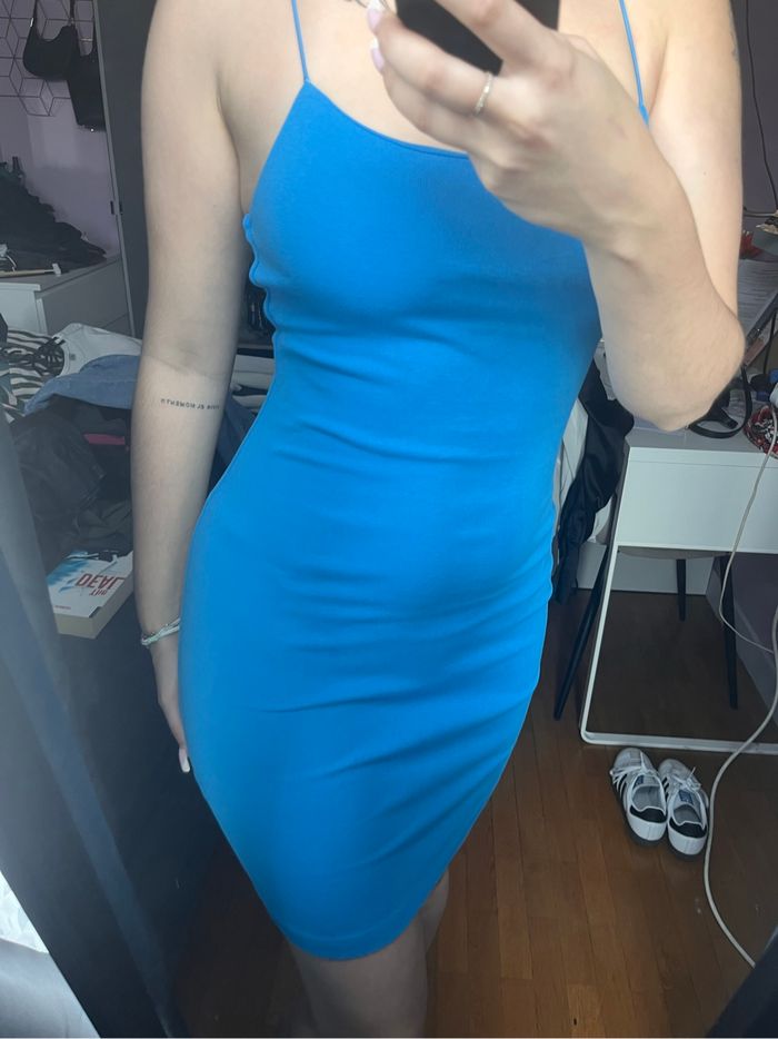 Robe bleue Zara - photo numéro 4