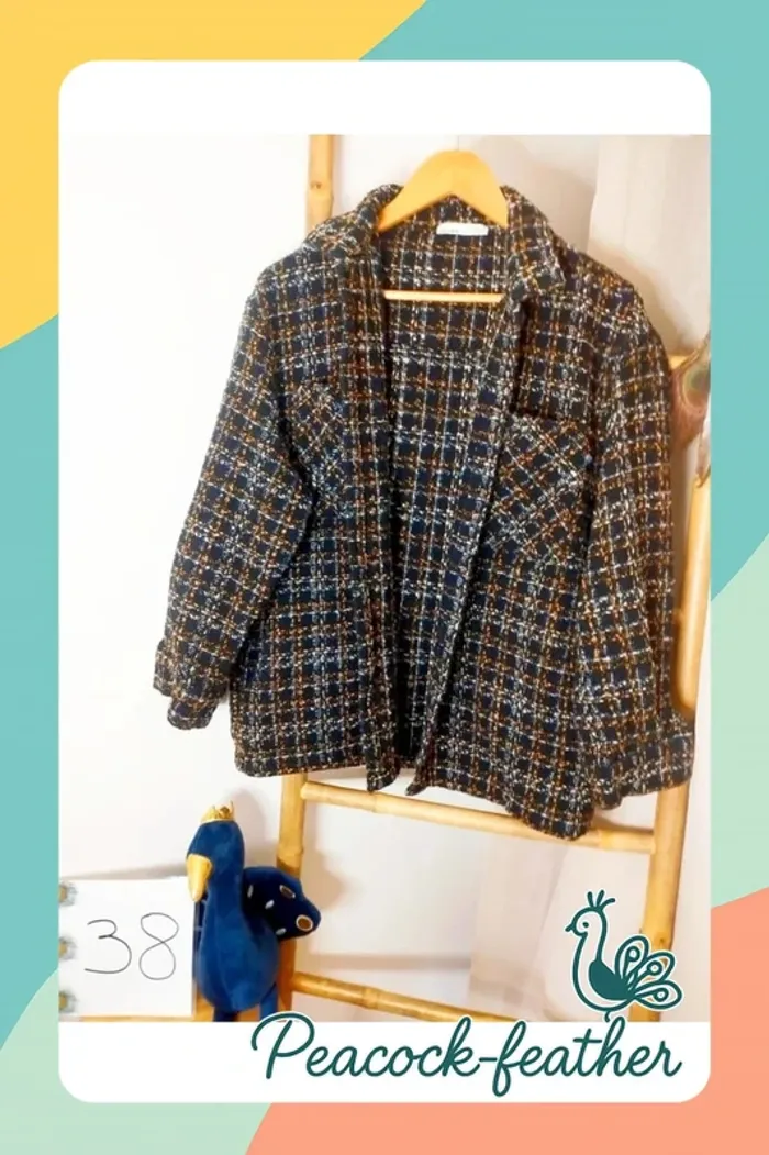 Veste noire pull & Bear 38