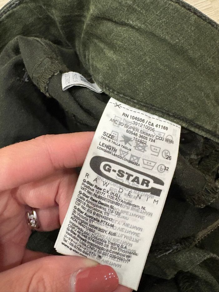 Pantalon vert kaki Gstar - photo numéro 9