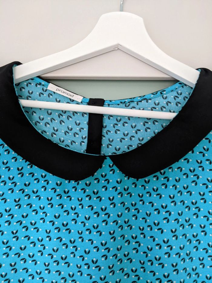 Chemisier col claudine vert - photo numéro 2