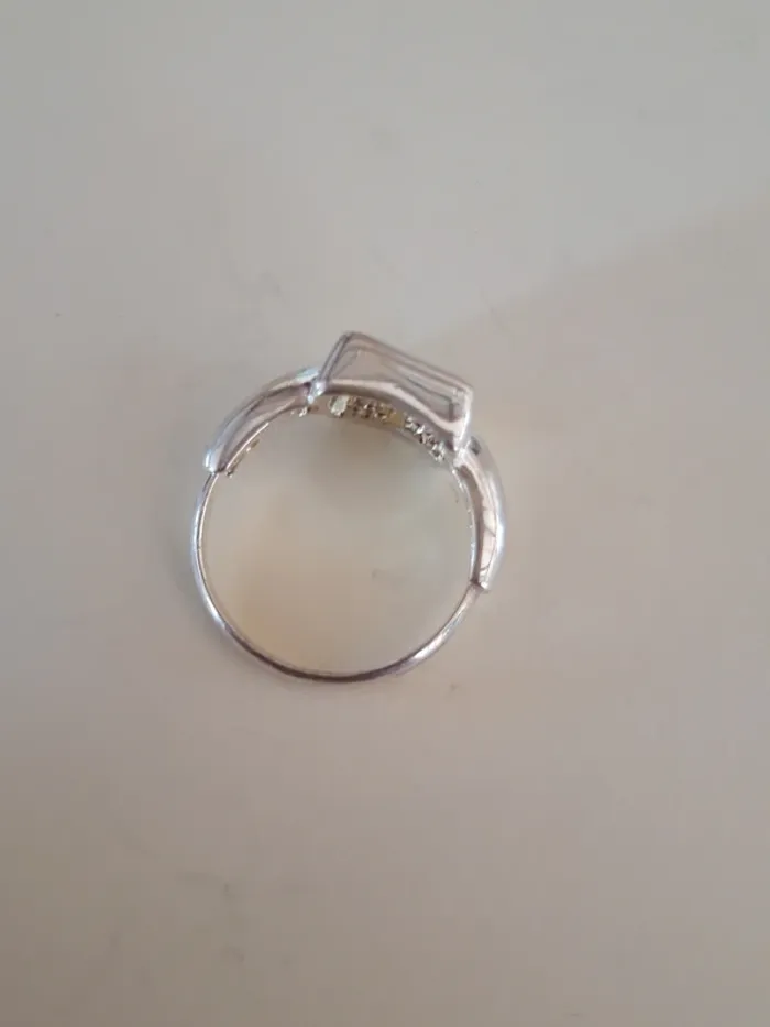 Bague ajustable pierre bleue - photo numéro 4