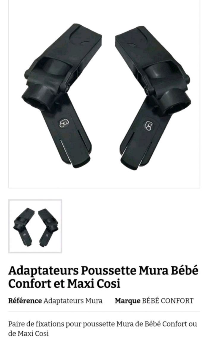 Adaptateur poussette bébé confort Mura - photo numéro 3