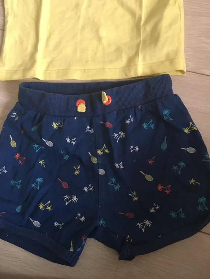 Ensemble short t-shirt 18 mois sergent major - photo numéro 2