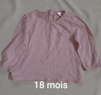 Tee-shirt / haut manches longues rose - Kid Kanaï - 18 mois