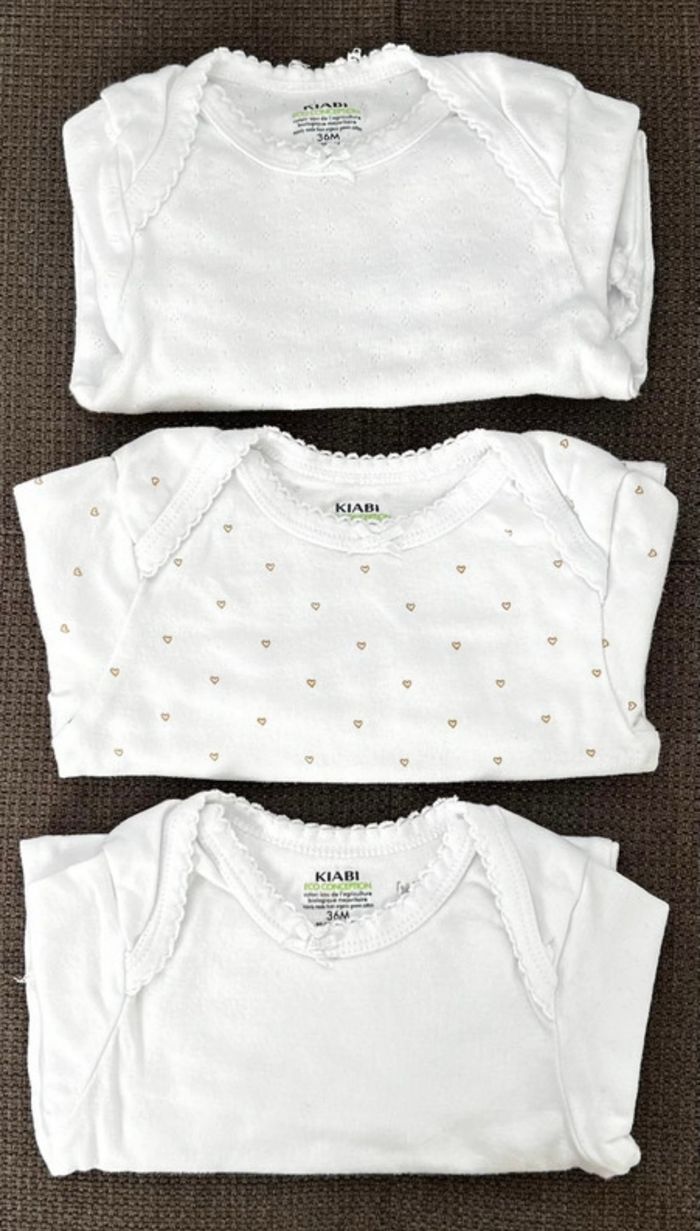 Lot de 3 bodys ML neufs 36 mois - photo numéro 2