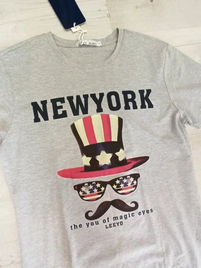 Tee shirt gris homme L - photo numéro 2