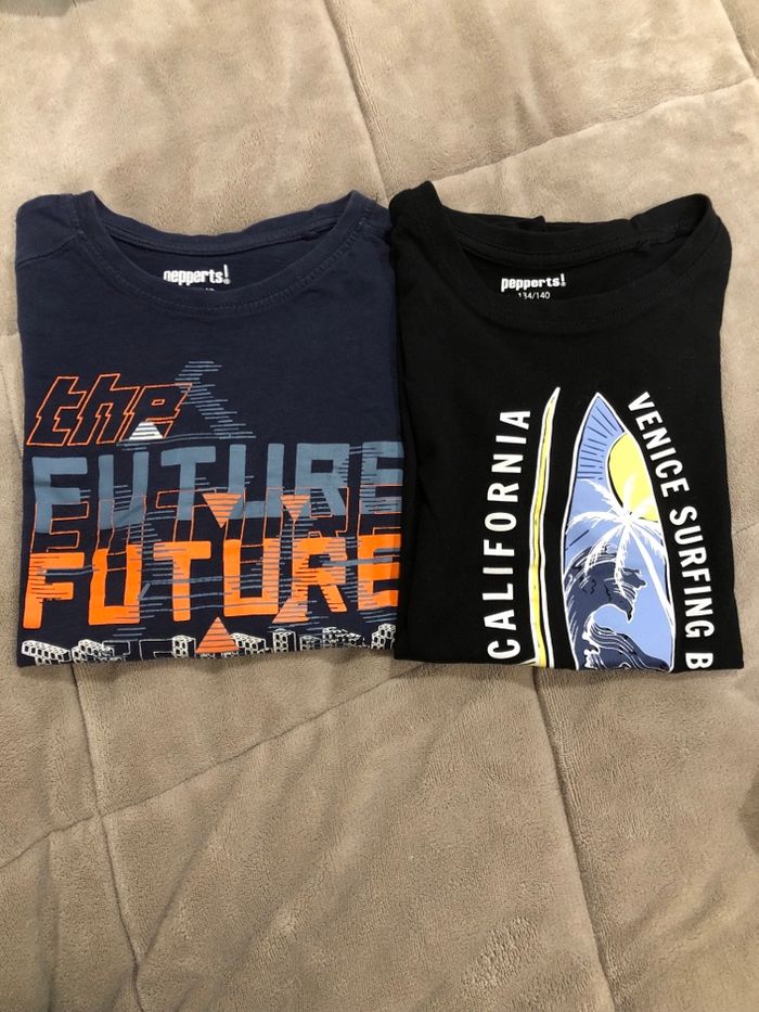T-shirts lot de 2 enfant 8-10 ans Pepperts en TBE