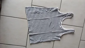 Débardeur rayé bleu et blanc kiabi 38