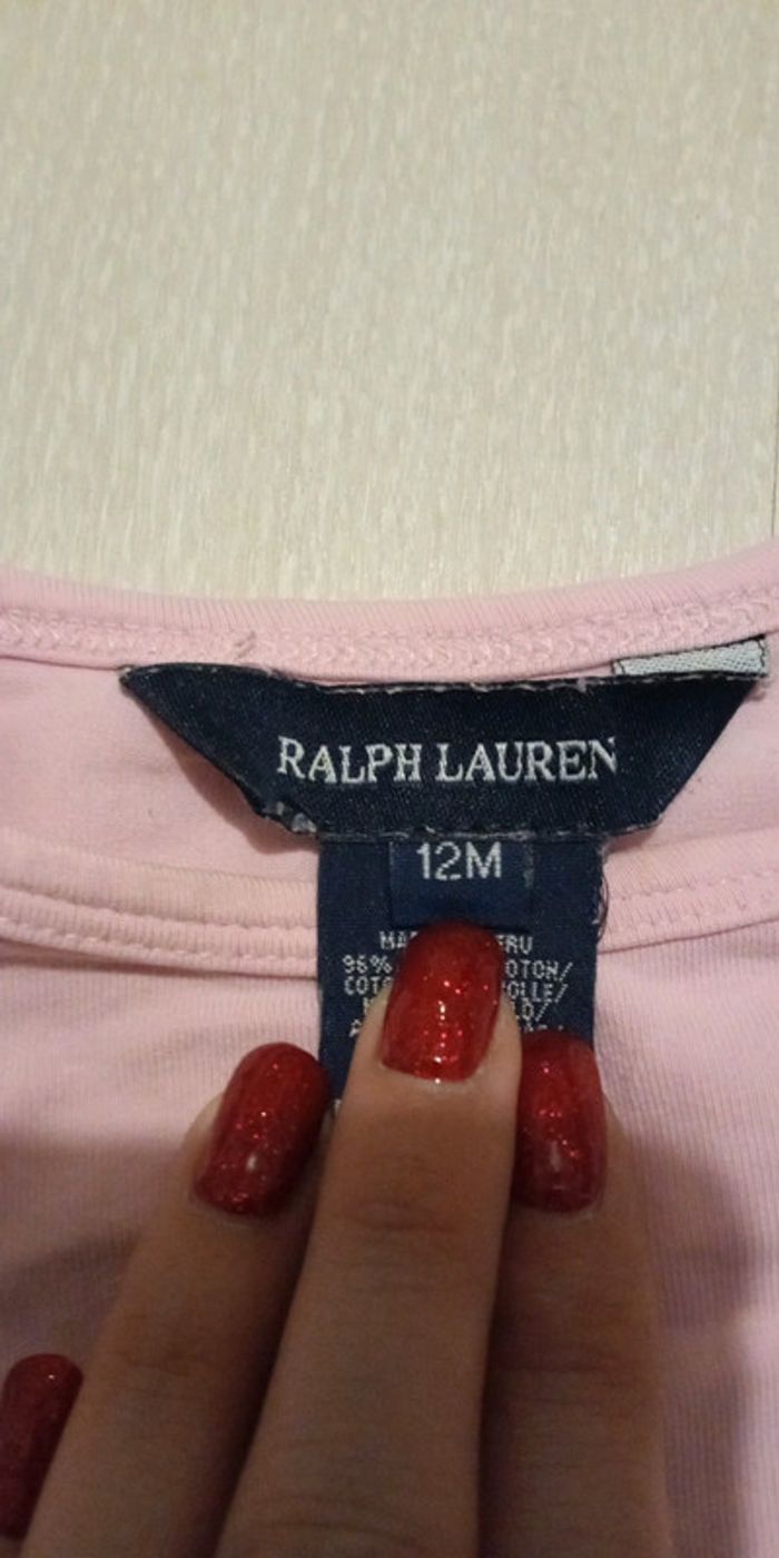 Tee-shirt rose pâle Ralph Lauren - photo numéro 4