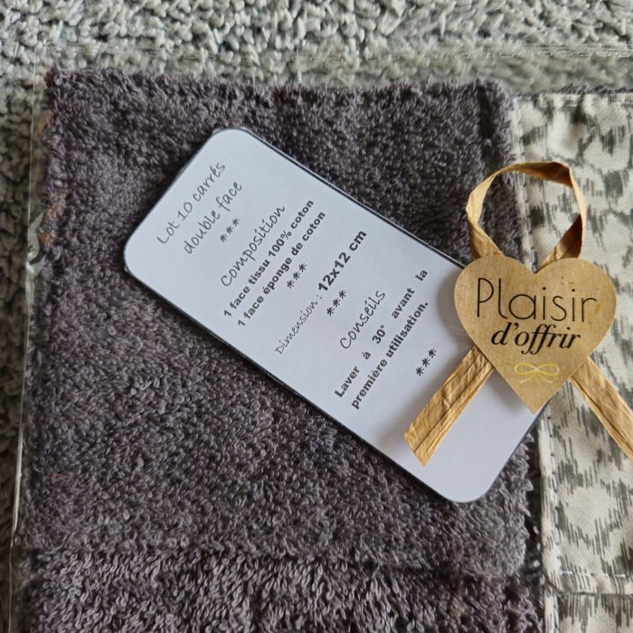 10 lingettes lavables 12x12 cm - photo numéro 3