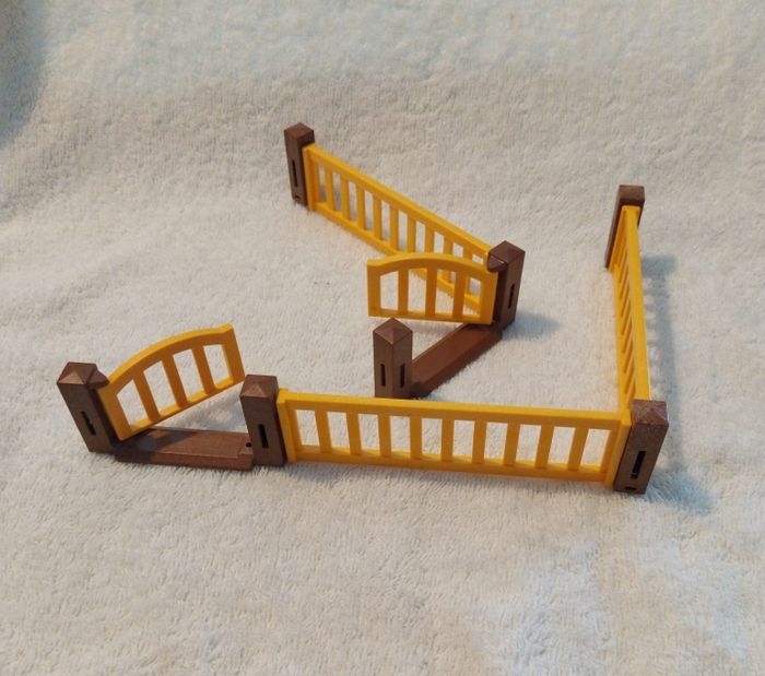 lot Playmobil barrière enclos portillon 3287330 3287320 - photo numéro 2